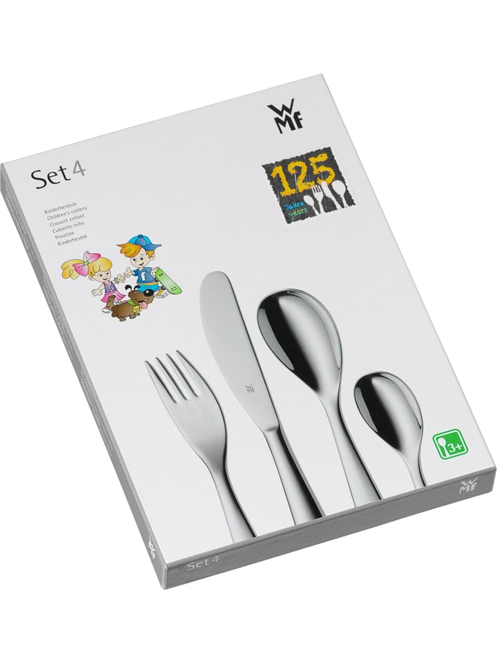 WMF 4tlg. Kinder-Edelstahl-Besteckset 