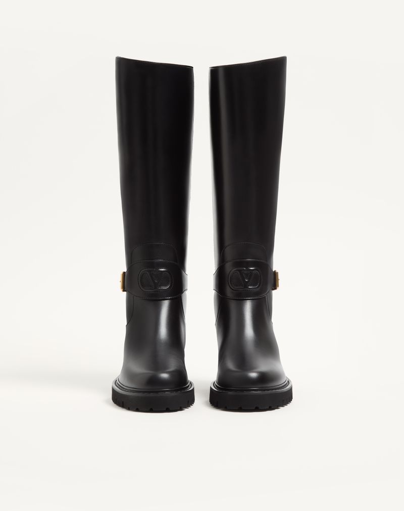 Bota exclusiva VLogo em couro de bezerro 40 mm