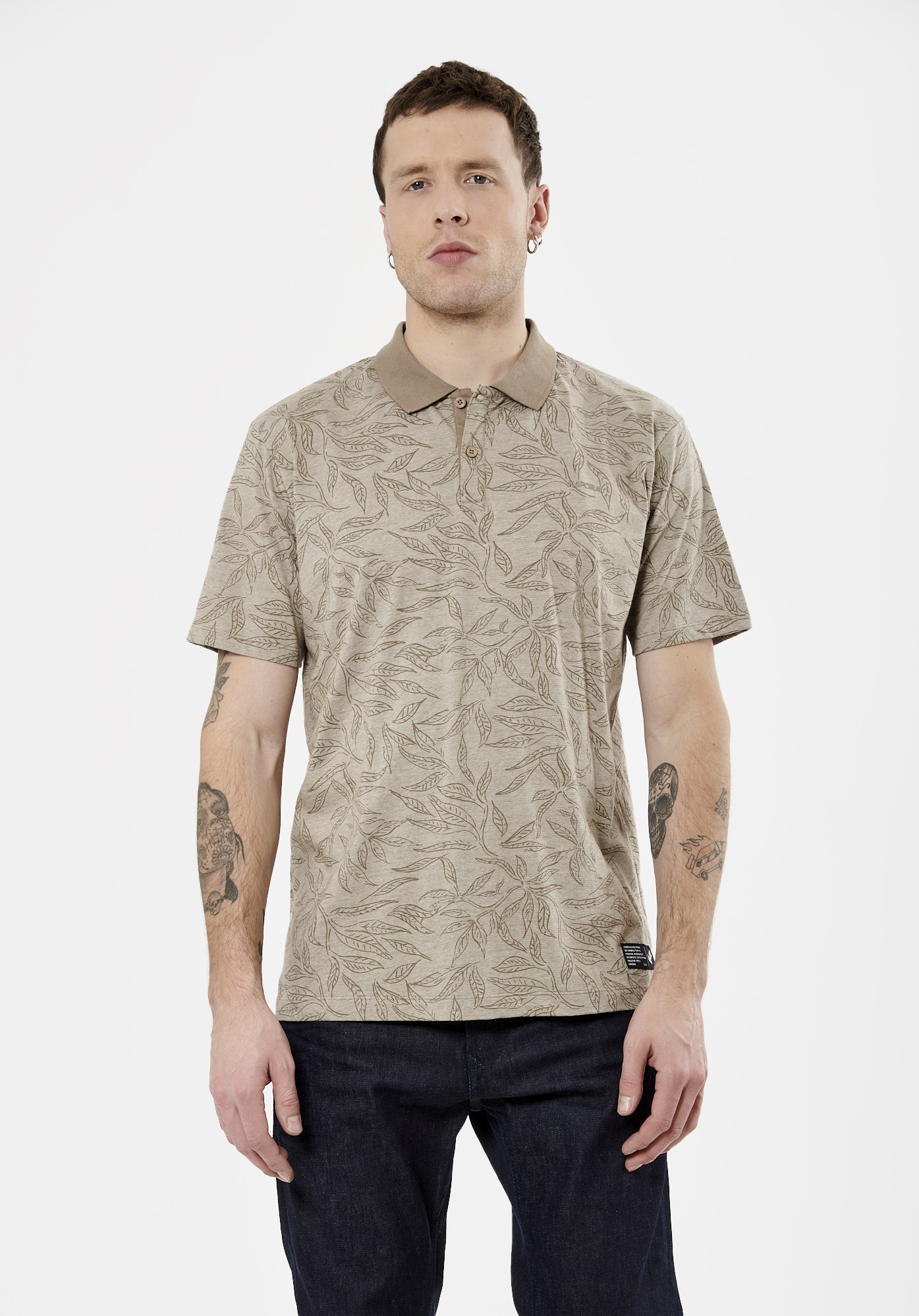STERN  Polo beige Homme en 100% coton