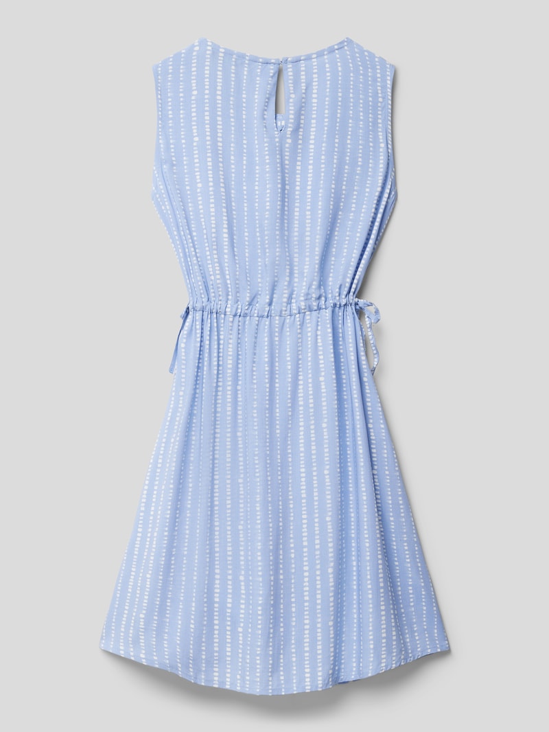 Kleid mit Allover-Muster in bleu