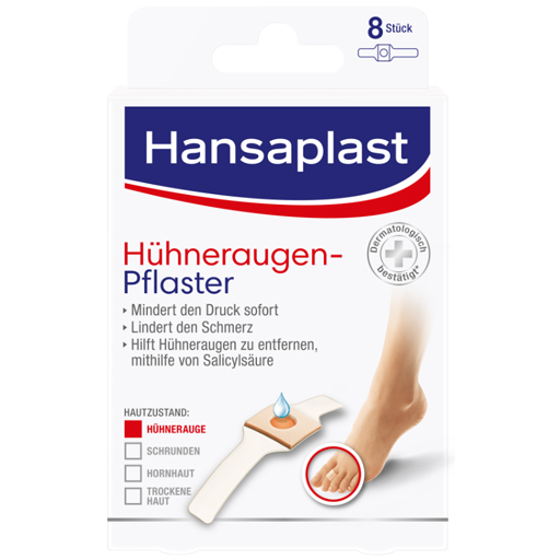 HANSAPLAST Hühneraugenpflaster  8 St  Pflaster