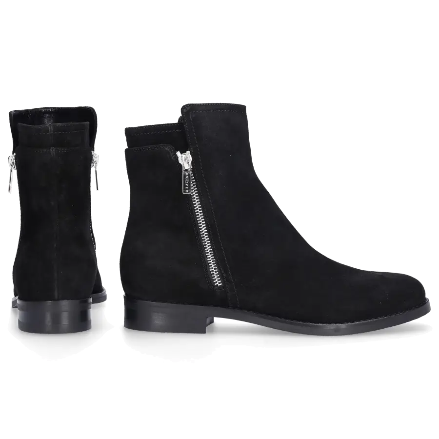 Unützer - Stiefeletten 8489 Veloursleder - schwarz