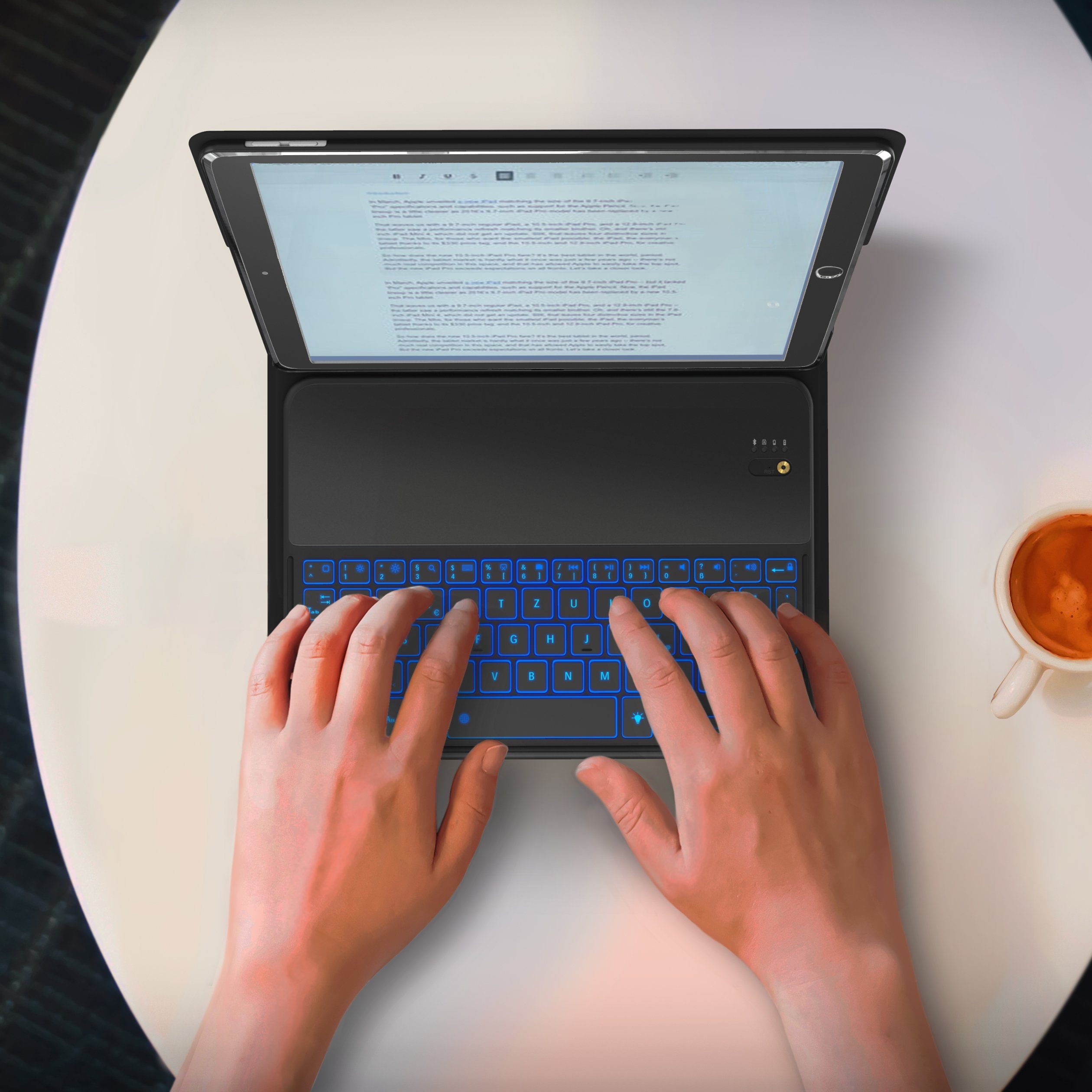 Aplic Tablet-Tastatur (Kunstledercase für iPad Pro 10,5