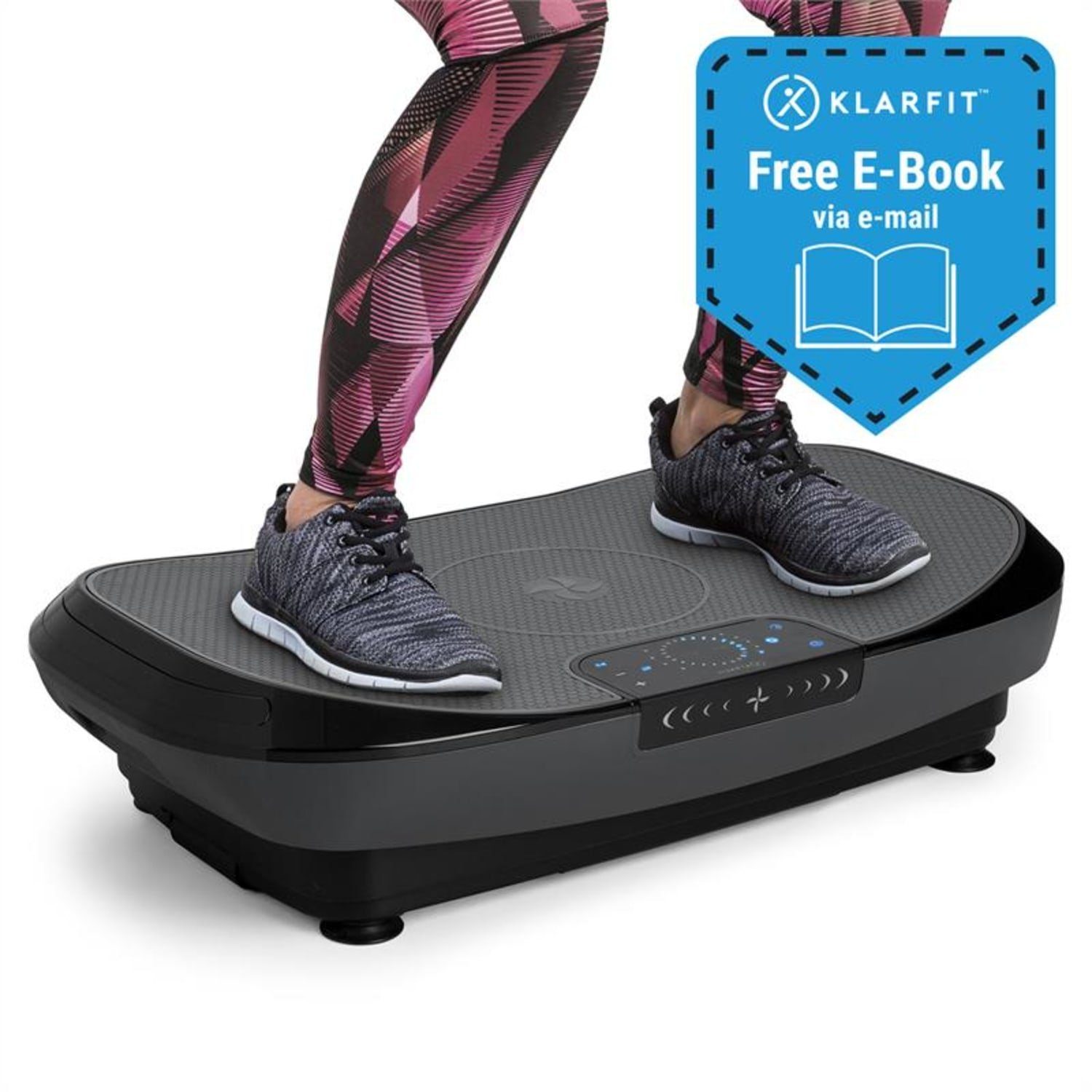 KLARFIT Vibrationsplatte VIBE 4DX Pro, 300 W, 20 Intensitätsstufen