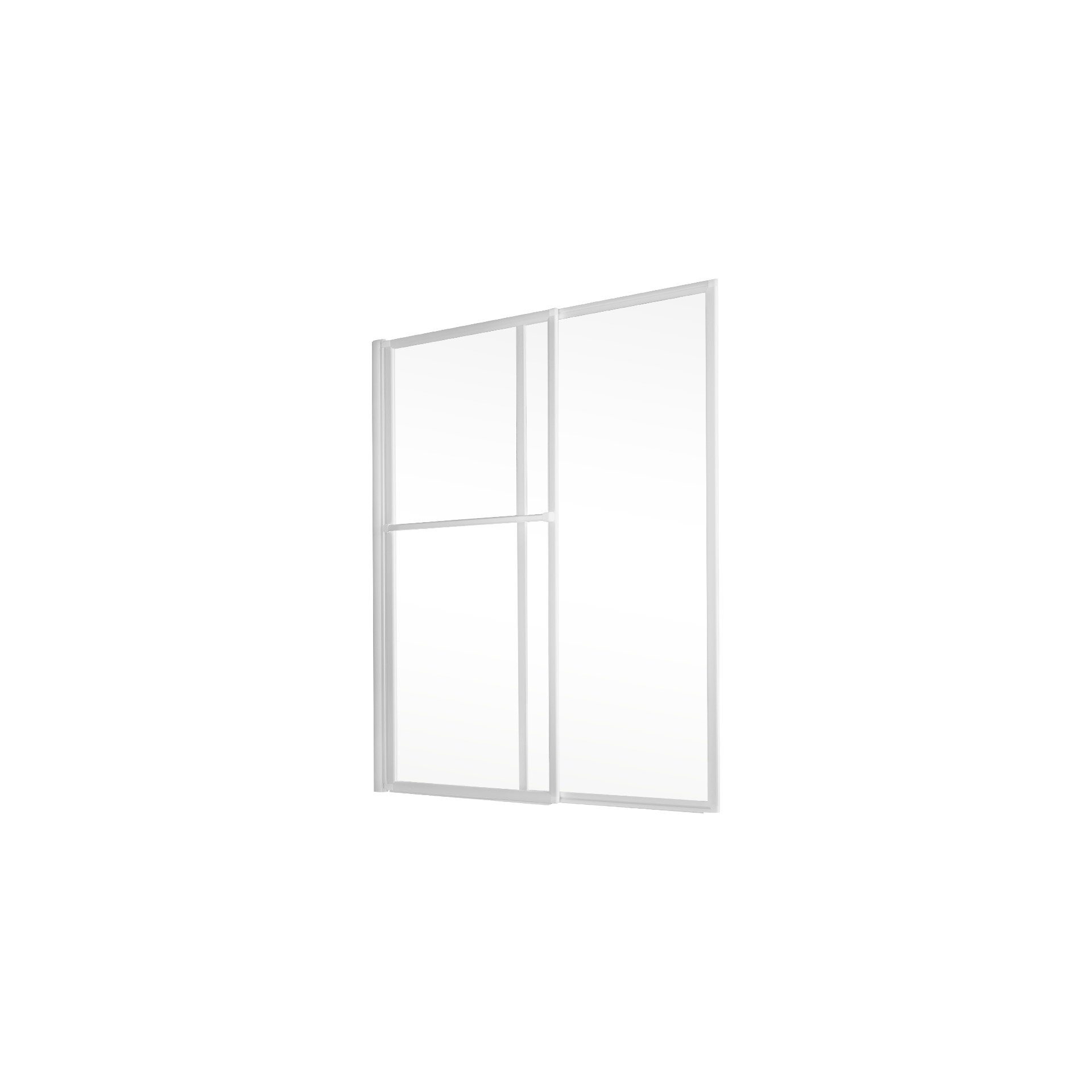 Schulte Badewannenaufsatz Komfort, 3 mm Sicherheitsglas, (2 tlg), BxH: 70-118 x 140 cm, ausziehbar
