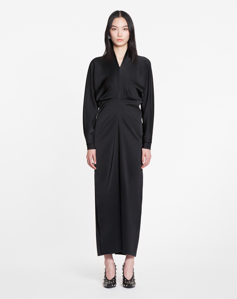 ROBE MI-LONGUE À MANCHES KIMONO