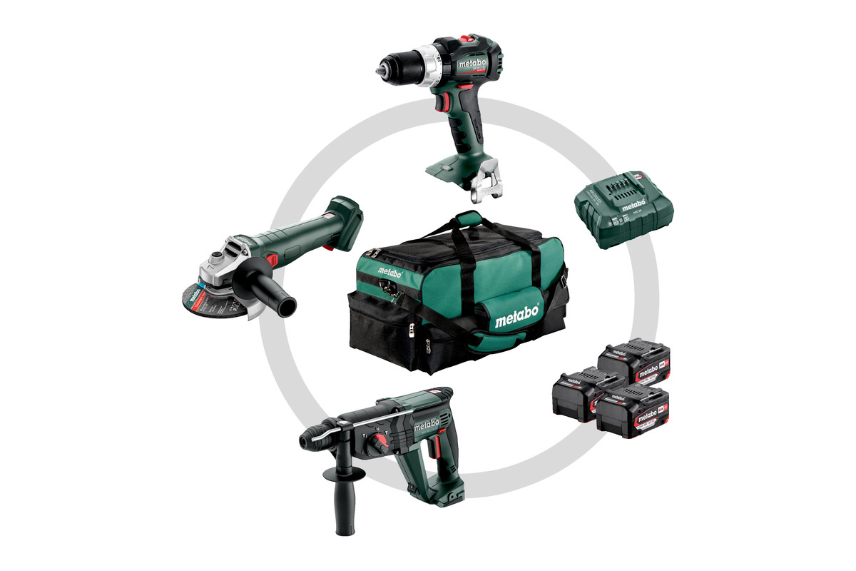 Metabo 685212000 Set combinat 3.1 18V 3 x 5,2Ah Li-Ion - 3 mașini