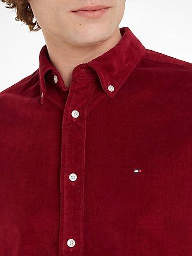TOMMY HILFIGER Herren Cordhemd FLEX SOLID Regular Fit