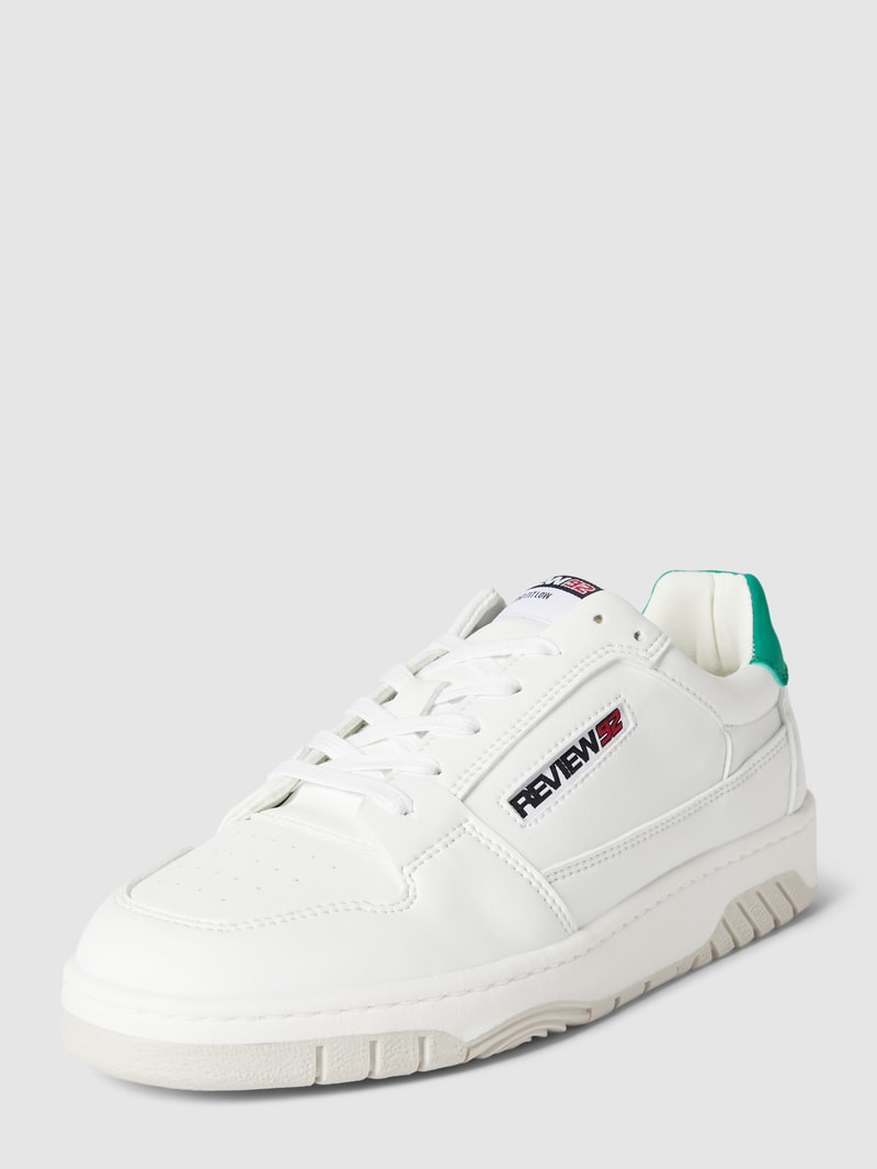 Sneaker mit Label-Details in weiß