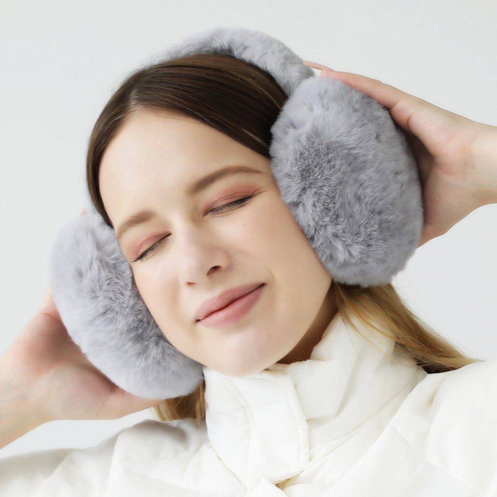 ManKle Ohrenwärmer Damen Ohrenwärmer, Winter Ohrenwärmer Plüsch Earmuffs Bequemer weicher