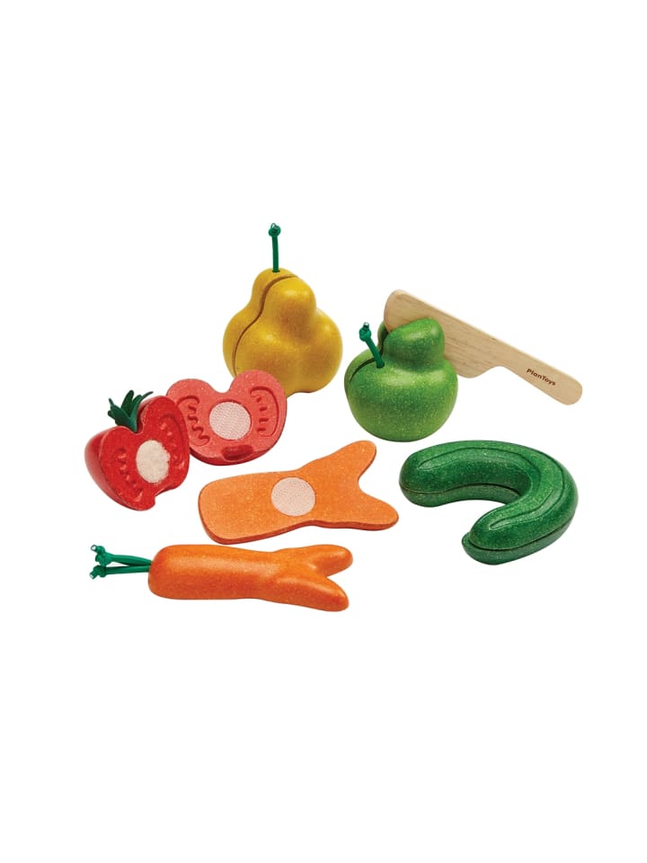 Plan Toys Krummes Obst & Gemüse Set ab 18 Monate günstig kaufen onesize