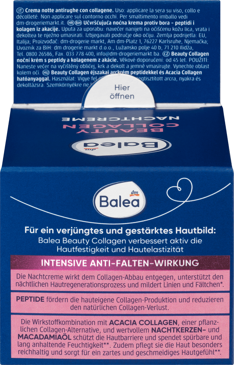 Nachtcreme Beauty Collagen, 50 ml