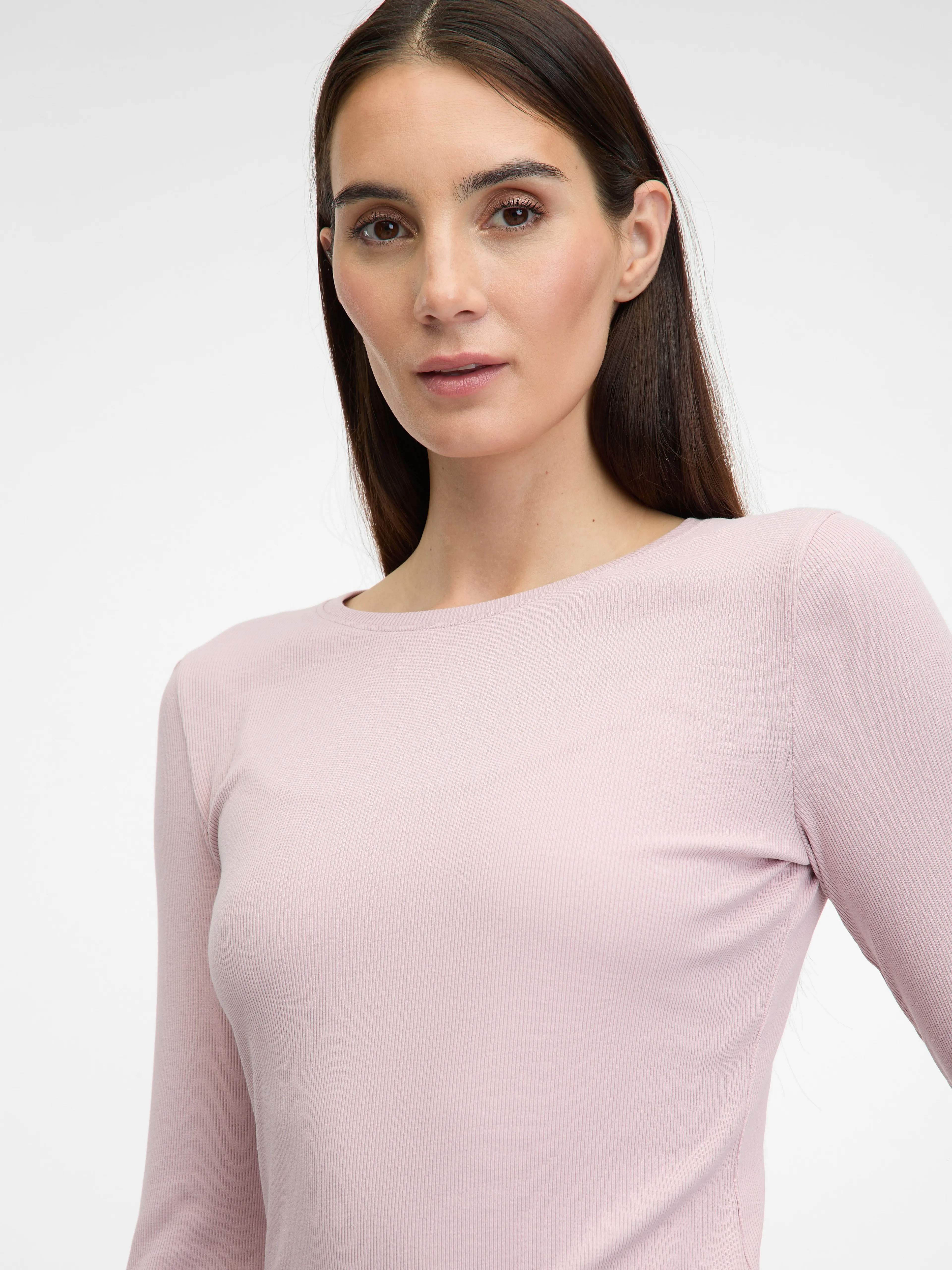Hellrosa Damen-Langarm-T-Shirt ORSAY