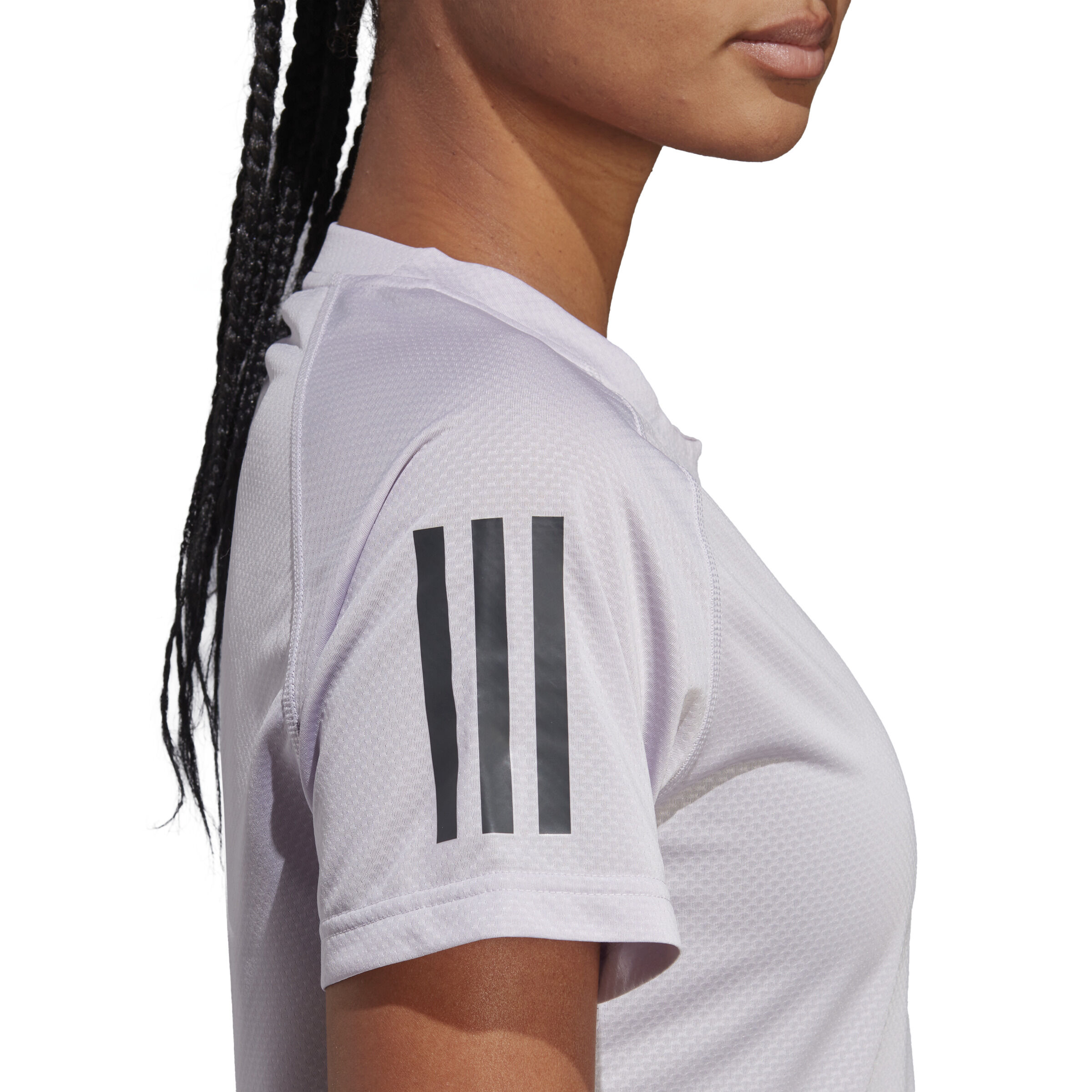 Club T-Shirt Damen - Flieder, Dunkelgrau