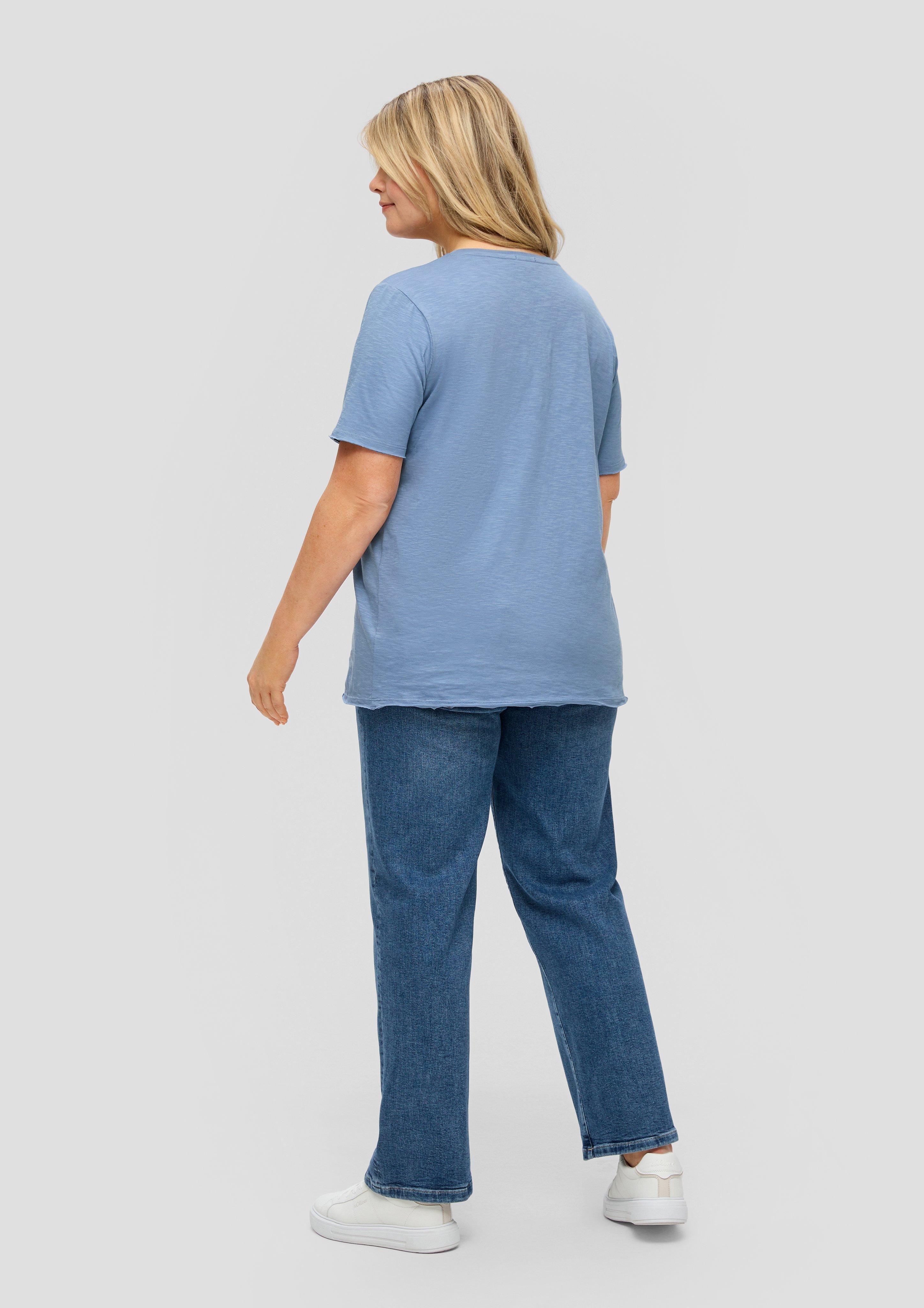 T-Shirt mit V-Ausschnitt  2151514-5271