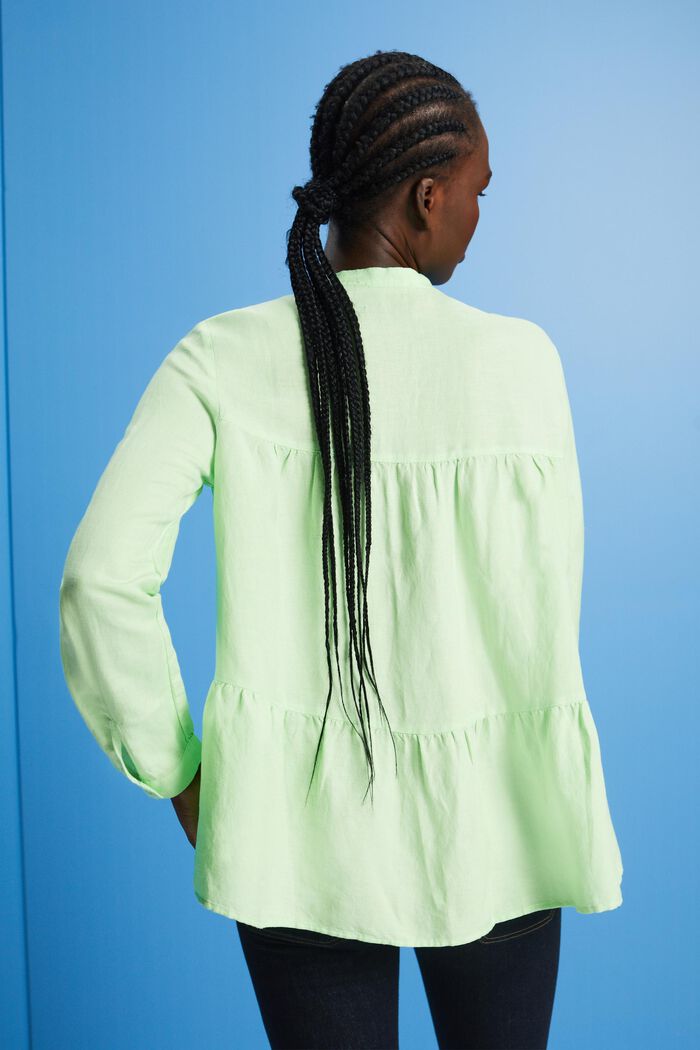 Bluse aus Leinenmix