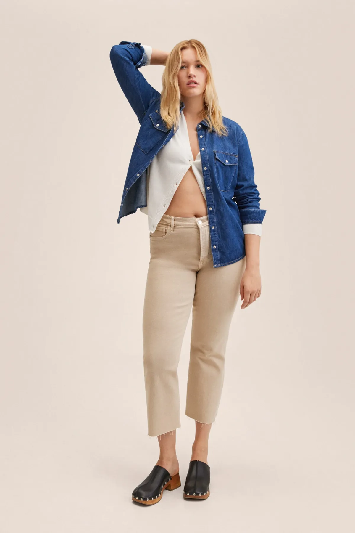 MANGO  27095772 Damen/Mädchen Beige