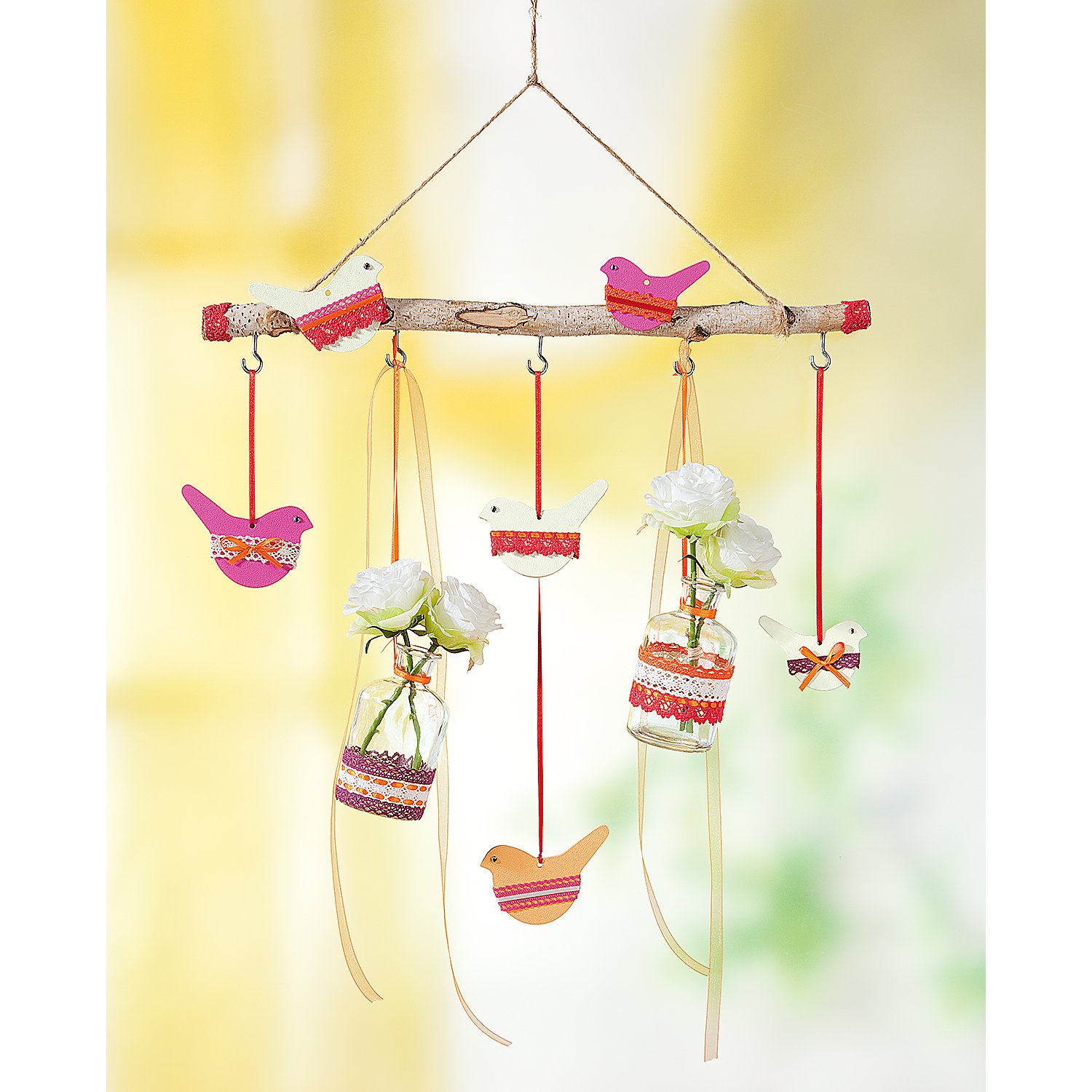 Deko-Ast mit 5 Haken, 50 cm