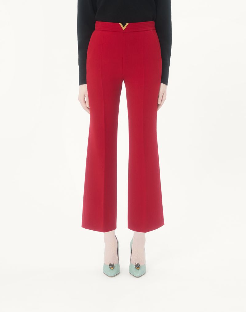 Wollen crêpe broek