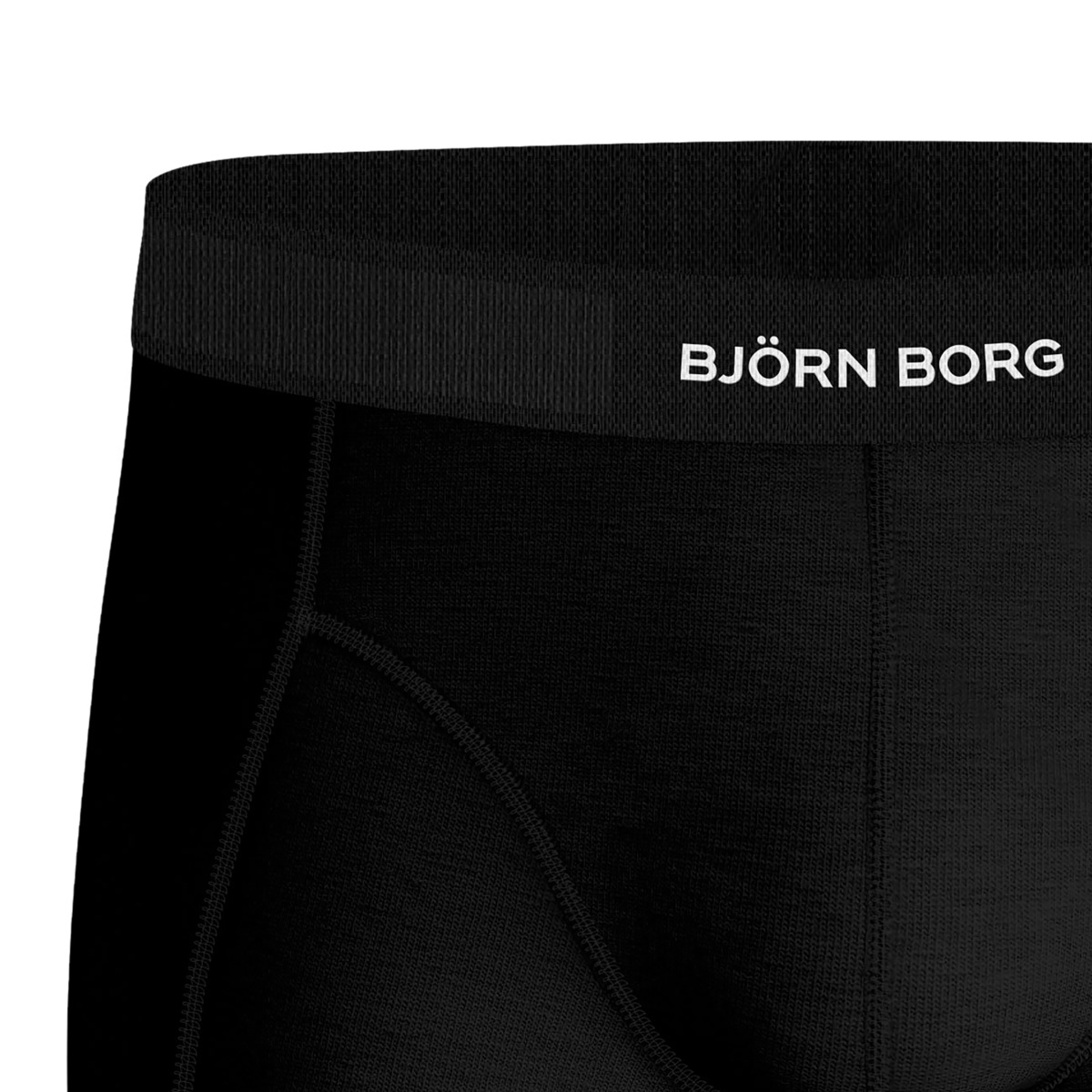 Björn Borg Premium Cotton Stretch Boxer 3er Pack Boxershorts schwarz