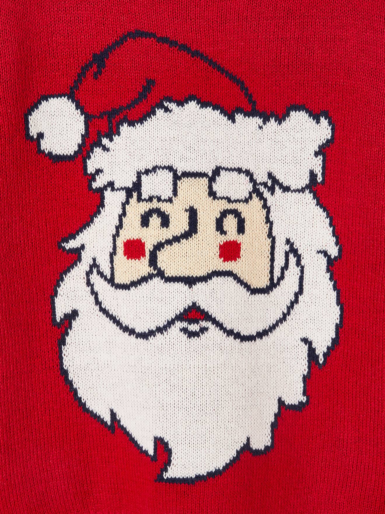 Vertbaudet Jungen Geschenk-Set: Pullover & Mütze, Weihnachten Oeko-Tex - rot