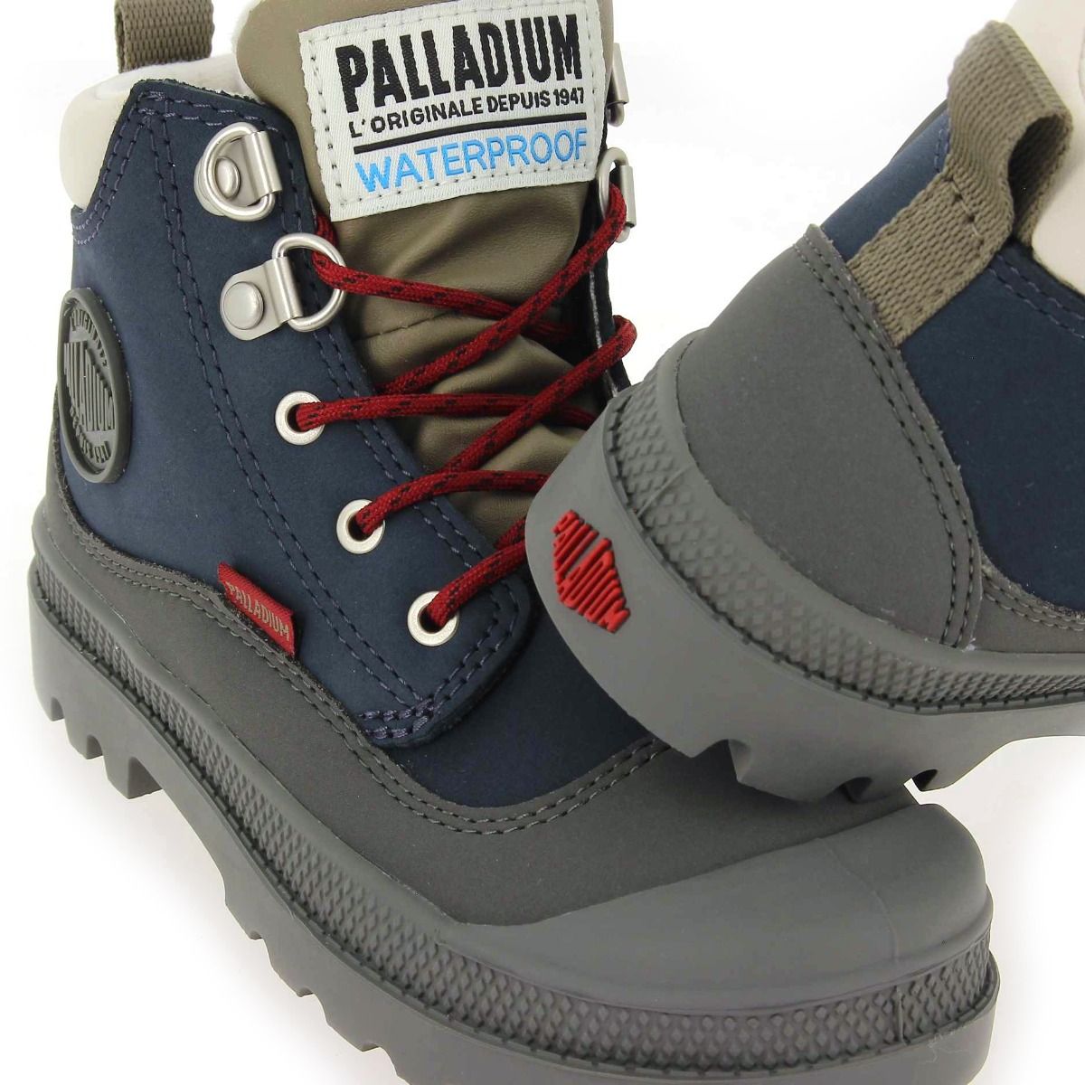 Palladium  PAMPA HI CUFF HKR WP - Marine Gris