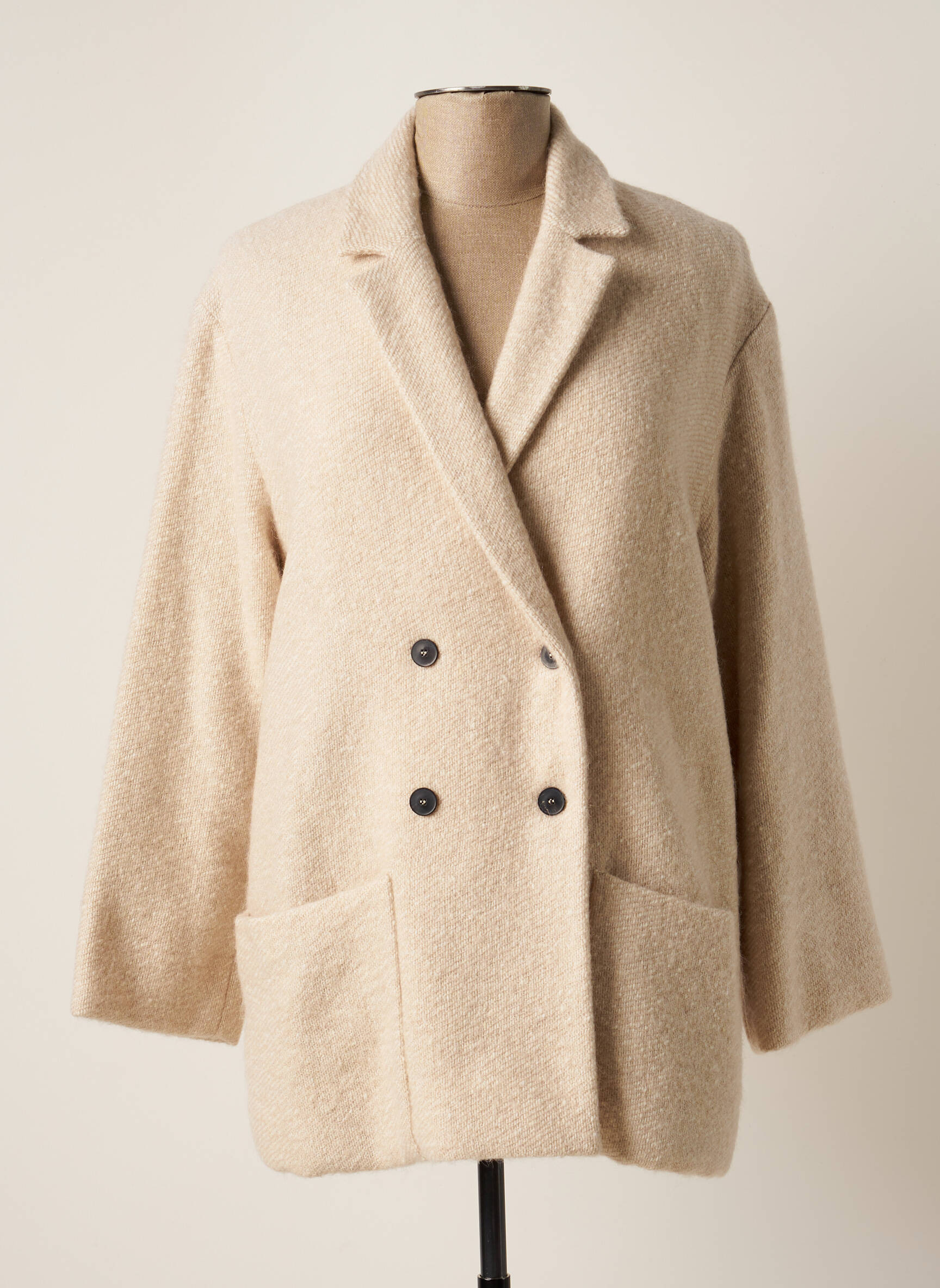 Pomandere Manteaux Courts Femme couleur beige
