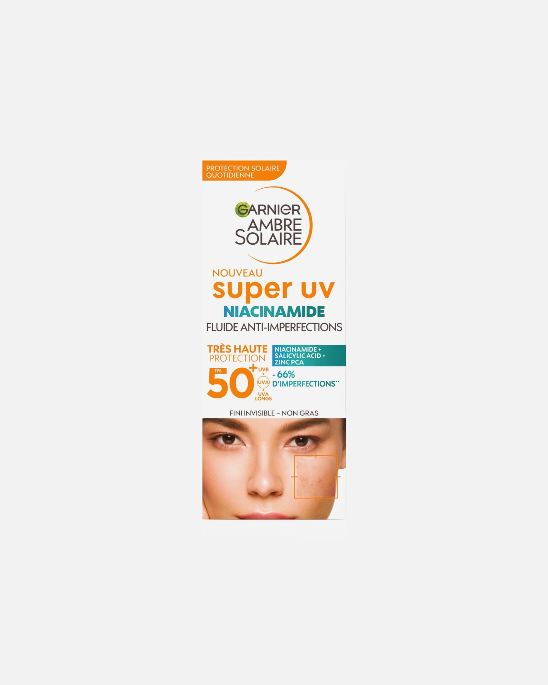 Garnier Niacinamide Fluid SPF 50+ Anti-ufullkommenhetskrem for ansiktet