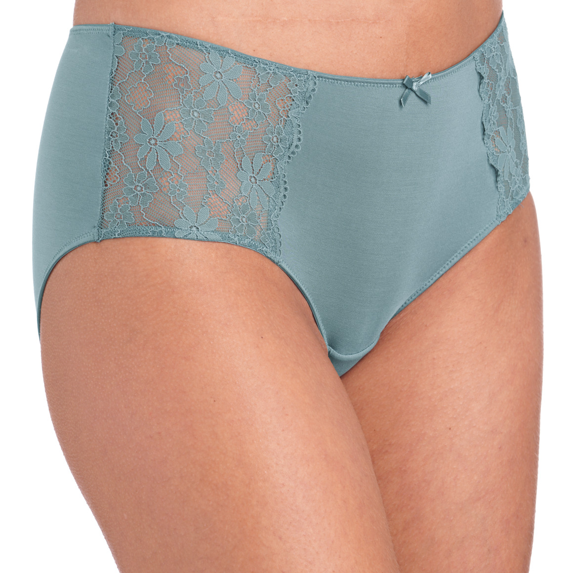 2 Damen Pantys mit Spitzeneinsatz