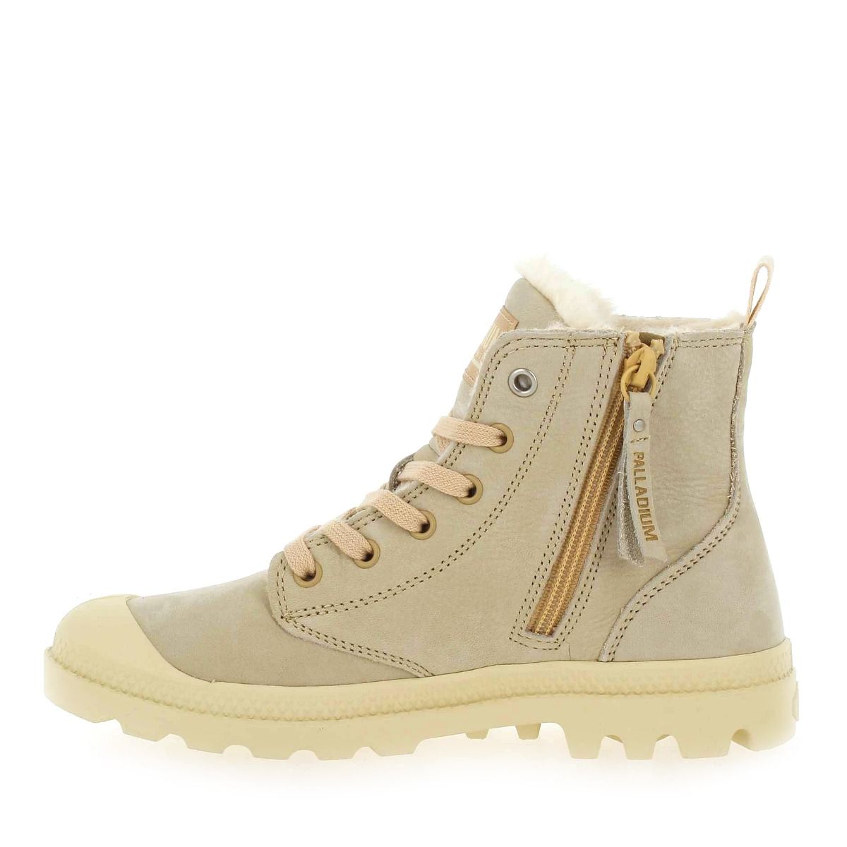 Palladium  PAMPA HI ZIP WL - Crème