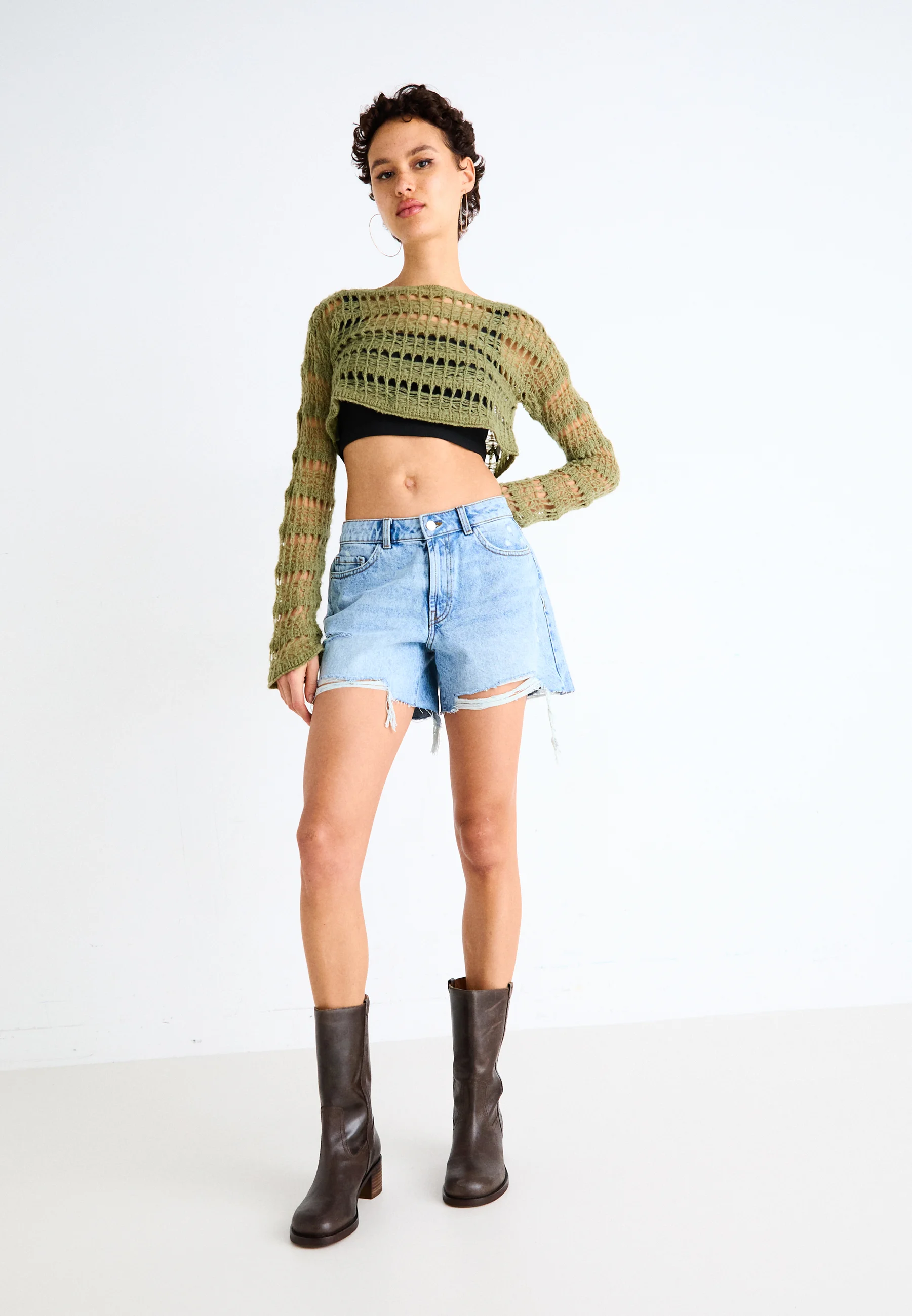 Noisy May NMLOU STRAIGHT - Pantalones cortos de mezclilla