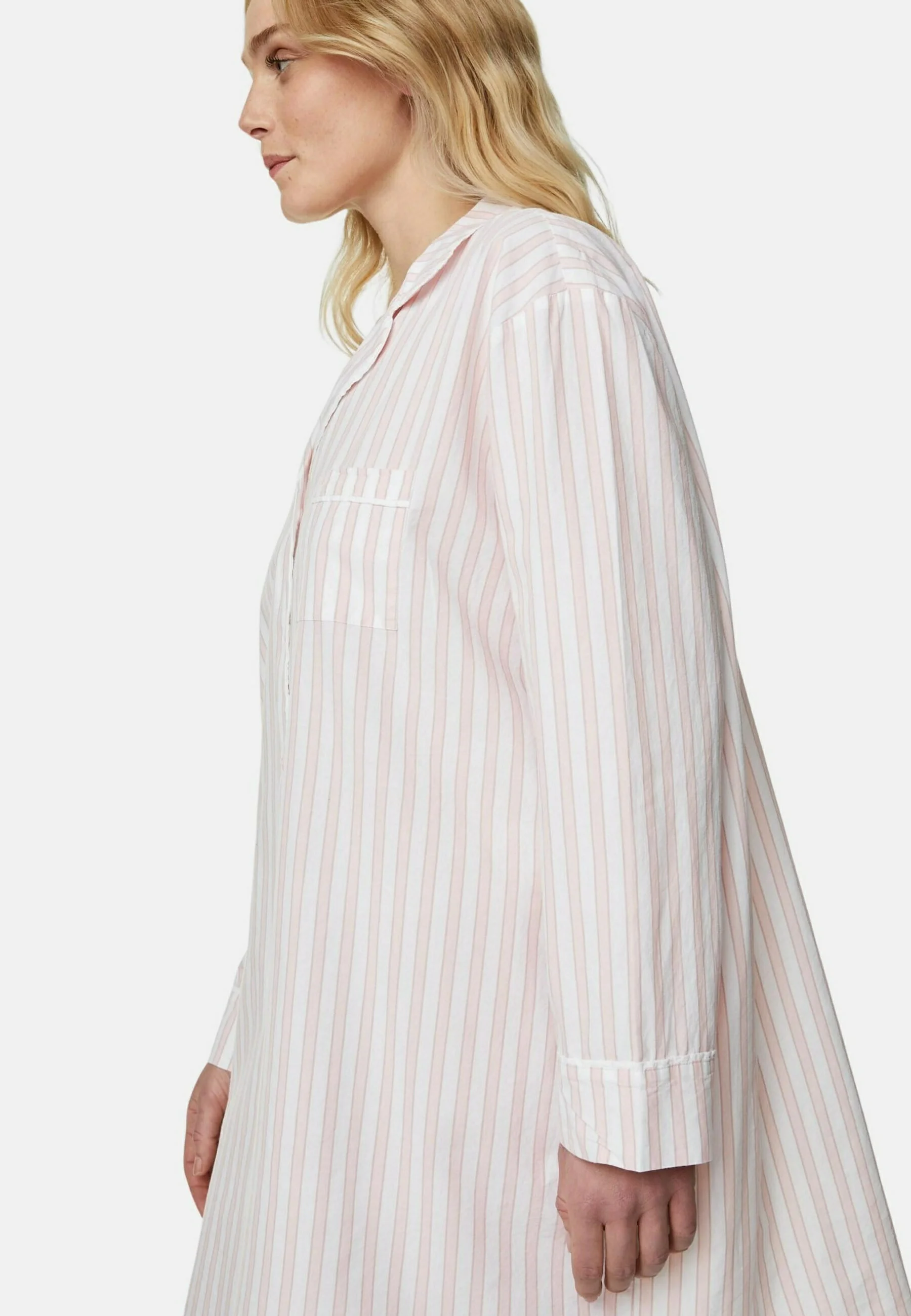 Camisón de rayas de algodón puro de Marks & Spencer