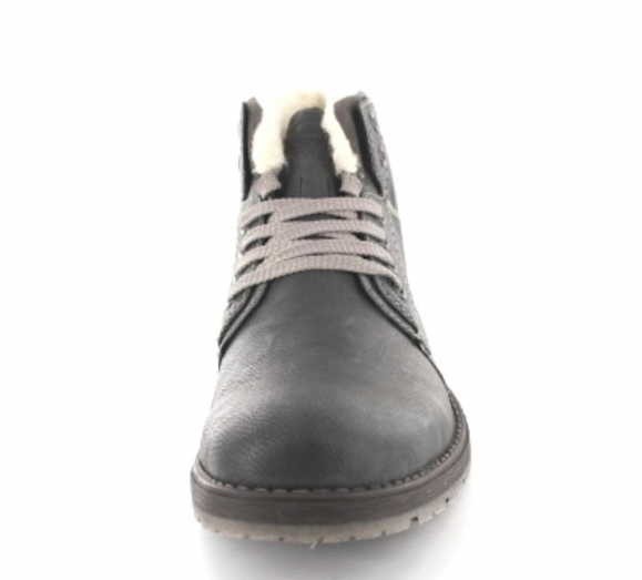 RIEKER Schnür-Stiefeletten grau