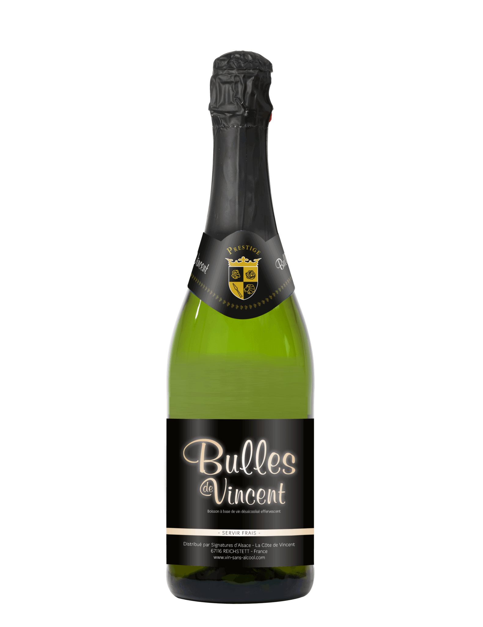 La Côte de Vincent : Vin pétillant désalcoolisé 0.5% - Gueule de joie 0.5° |  75 cl