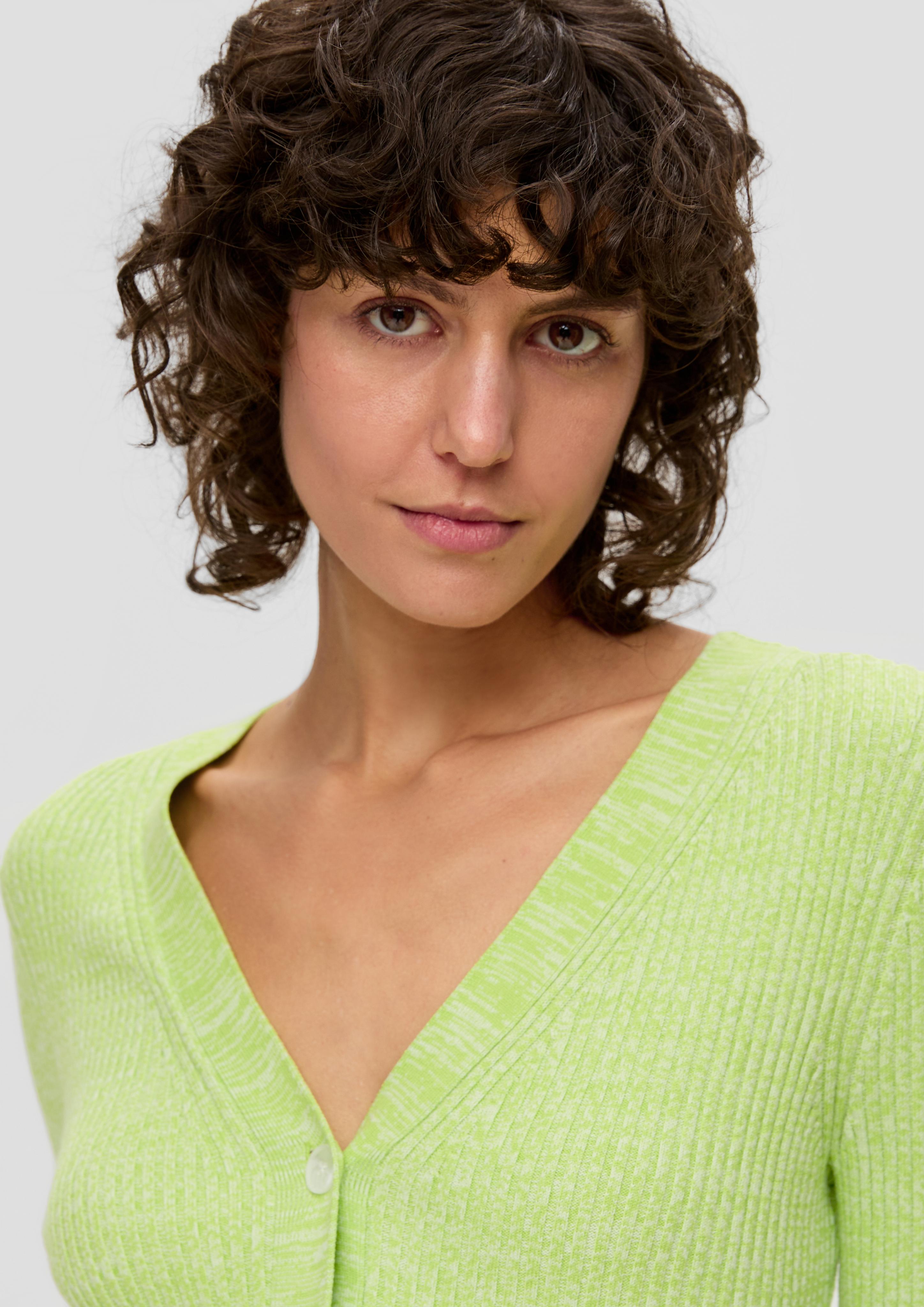 Feine Strickjacke aus Viskosemix  2140563-7423