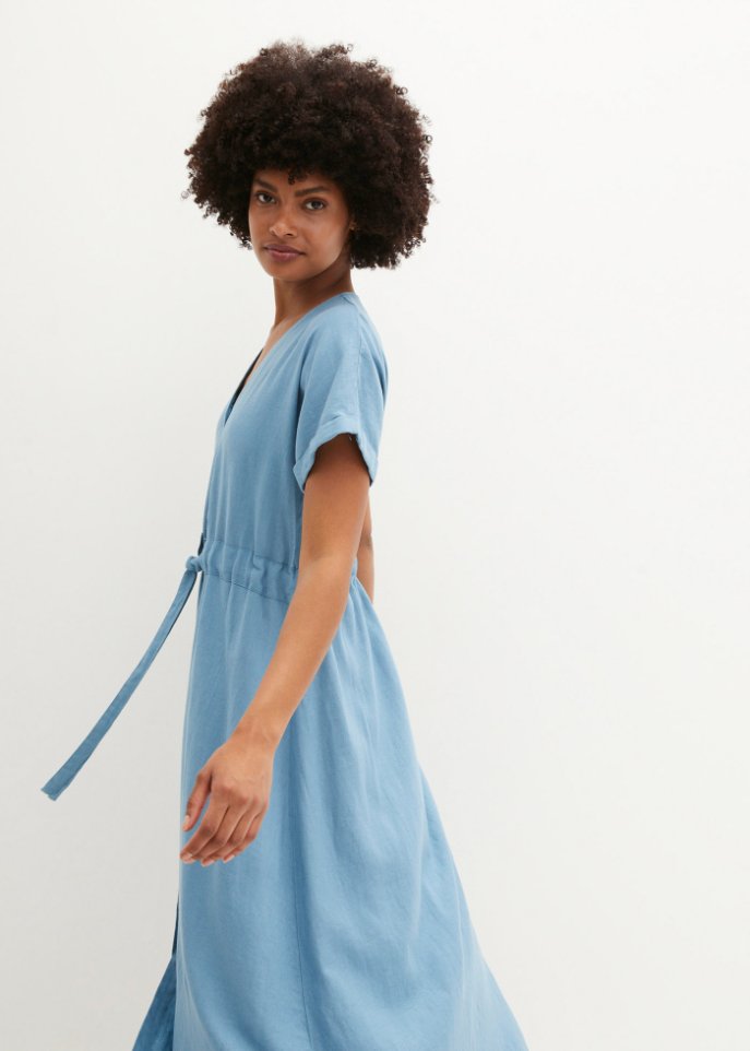 Kleid aus Leinenmischung