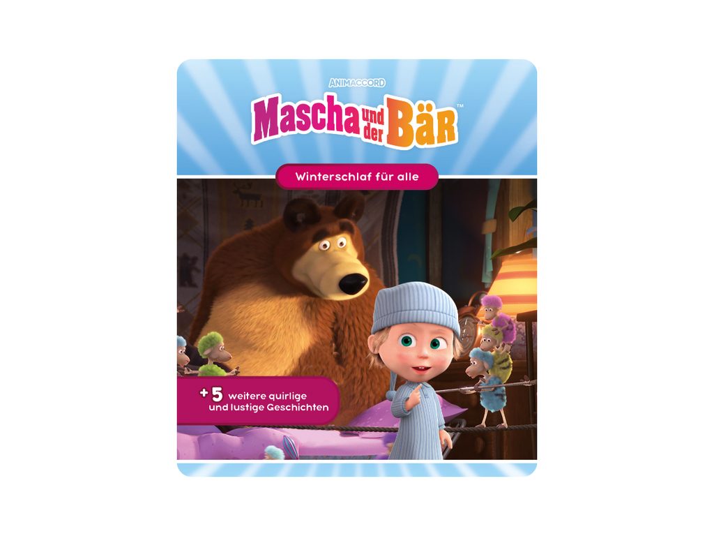 tonies Hörspielfigur Tonies-Mascha und der Bär Winterschlaf für alle, (1-St), Magnethaftend, handbemalt, integrierter NFC-Chip