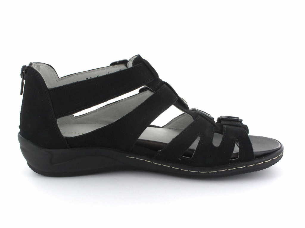 WALDLÄUFER Komfort Sandalen schwarz Hilena