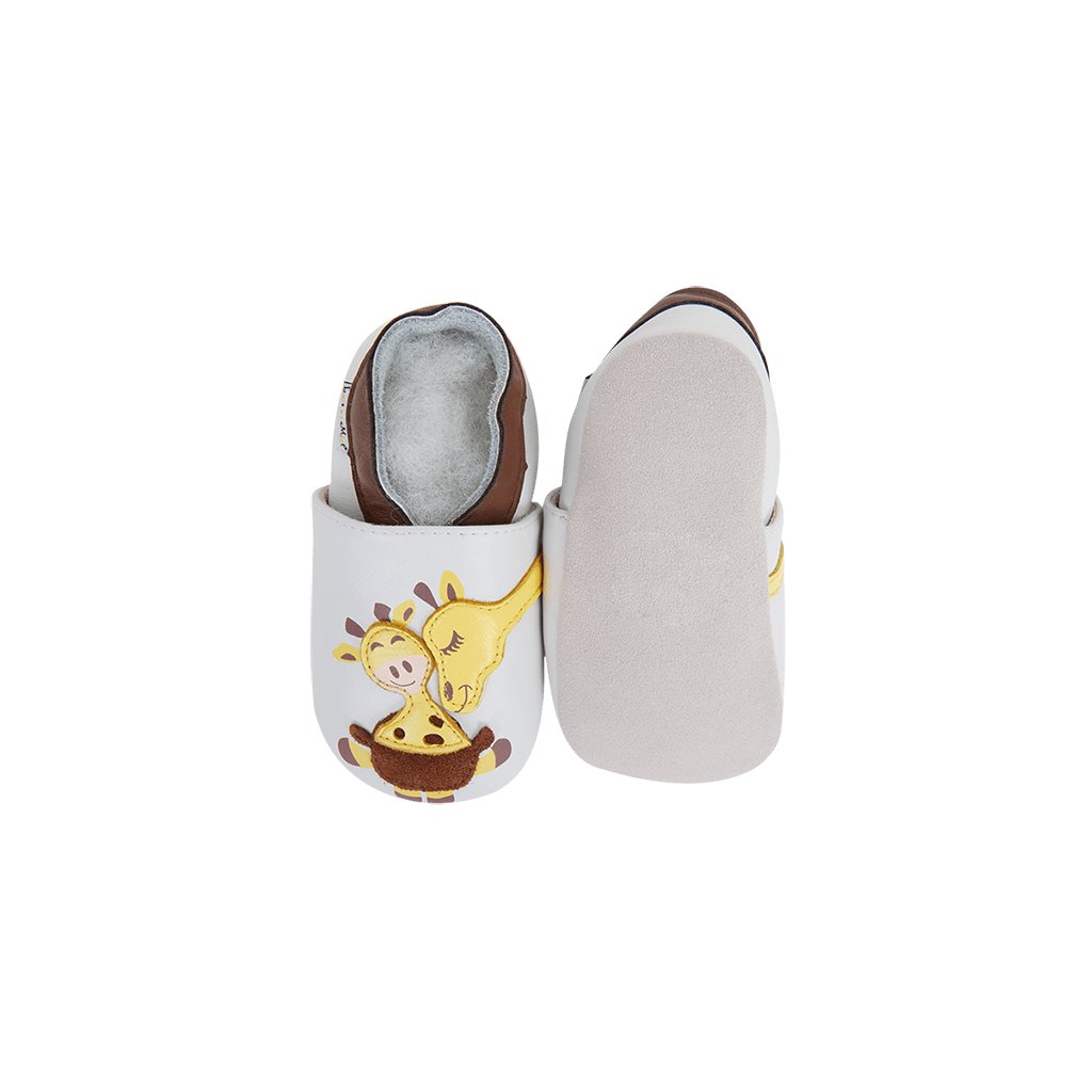 Lait et Miel Calin de girafes Krabbelschuhe mit Giraffen