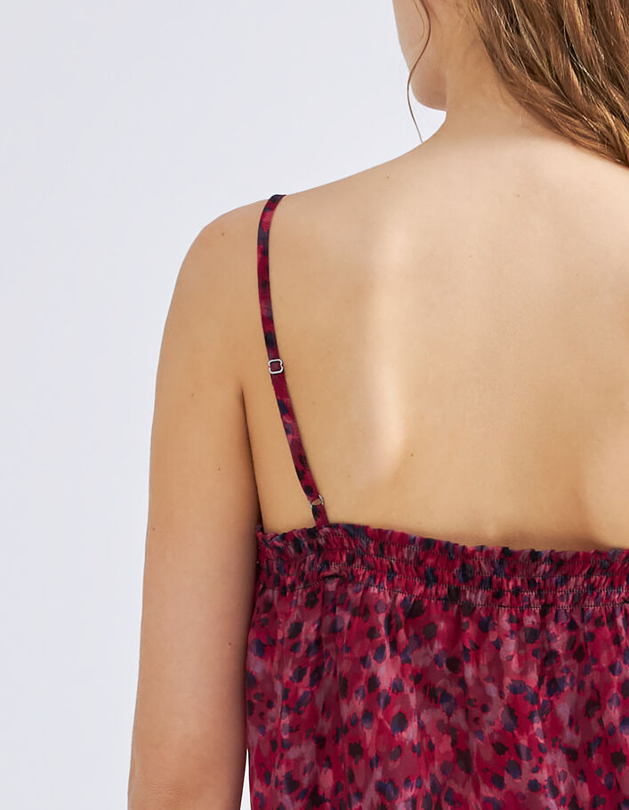 Top rose esprit lingerie imprimé léo rock Femme