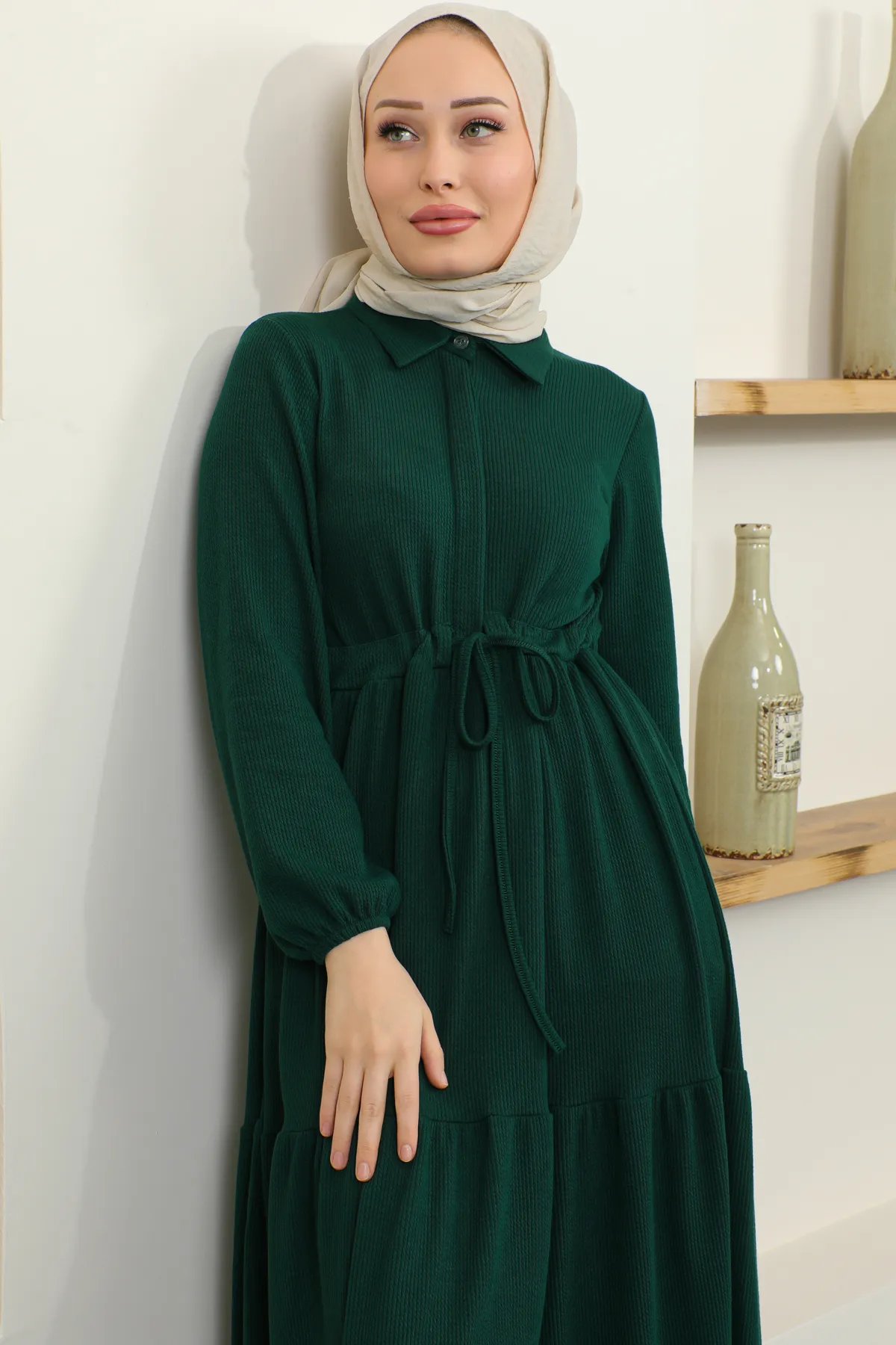 benguen  Kleid - Grün - A-Linie