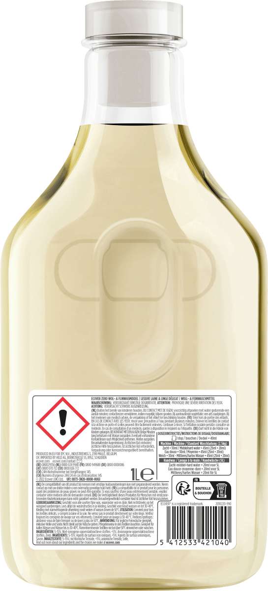 Woll & Feinwaschmittel Zero, 22 Wl