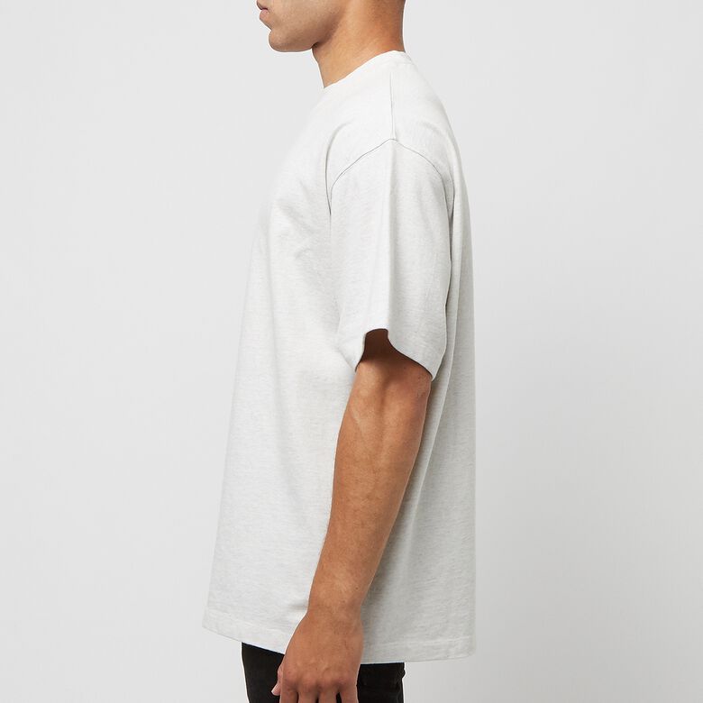 NIKE Solo Swoosh Short Sleeve HW Top birch heather/white