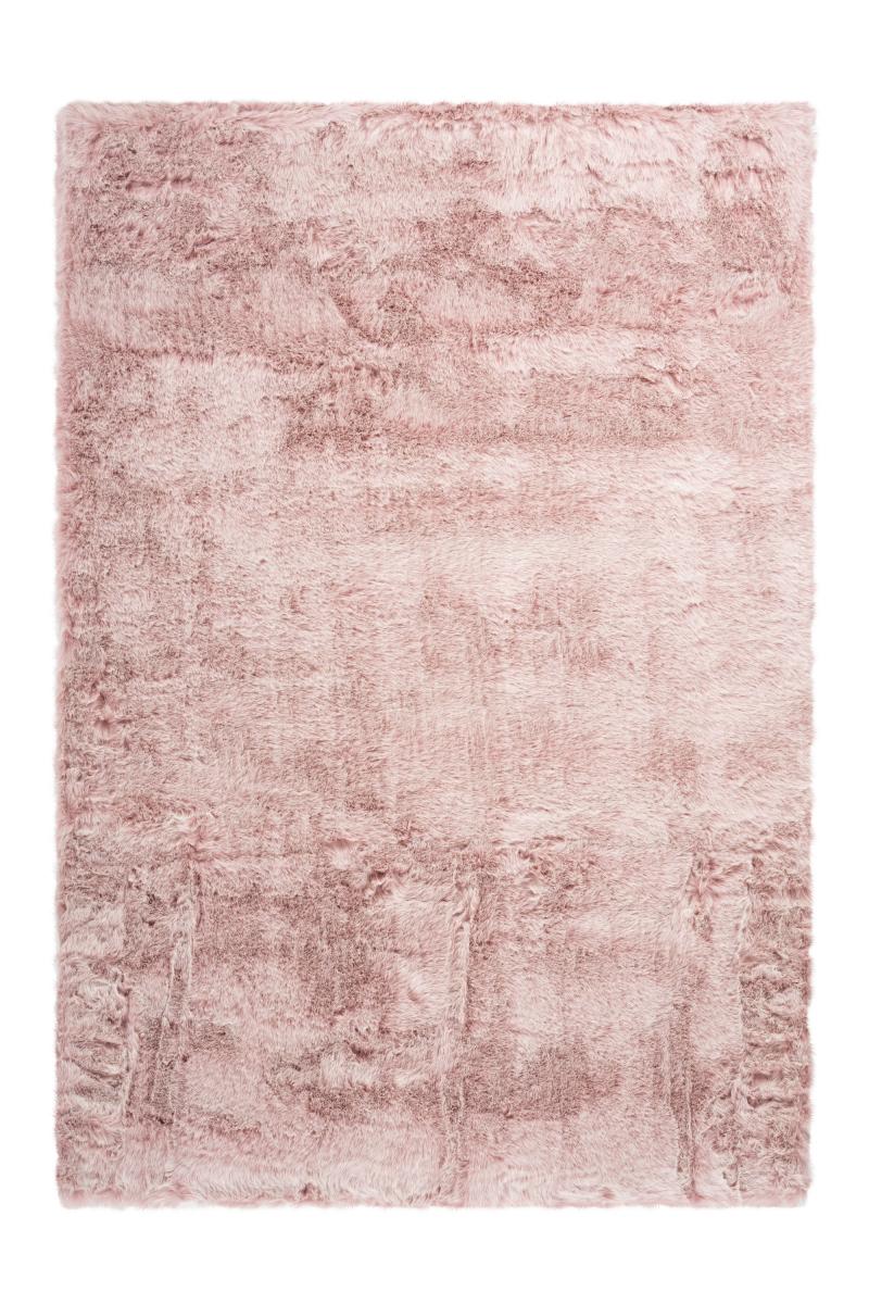 megusta Hochflorteppich Puderrosa 160cm x 230cm