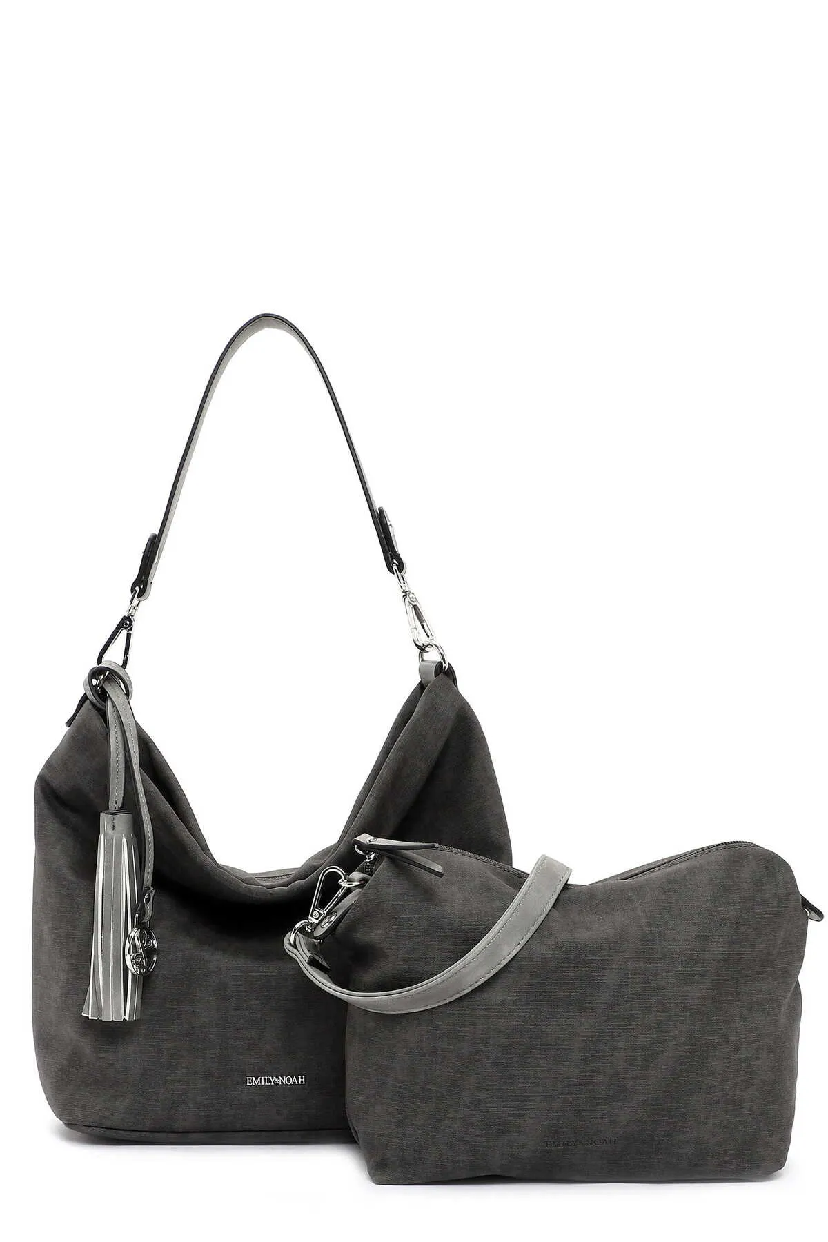 Emily & Noah  Handtasche - Grau - Unifarben