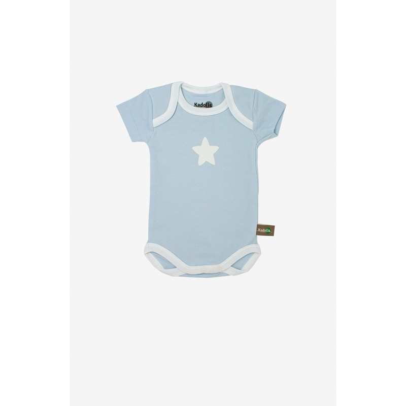 Lot de 3 Body manches courtes en Coton Bio à motifs étoiles