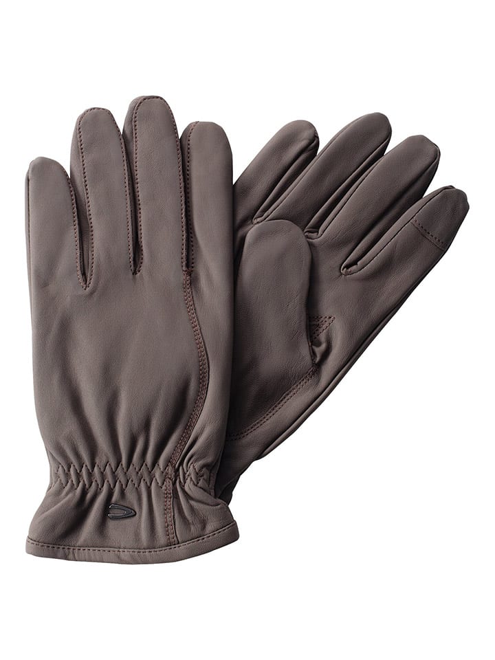 Camel Active Leder-Handschuhe in Braun günstig kaufen