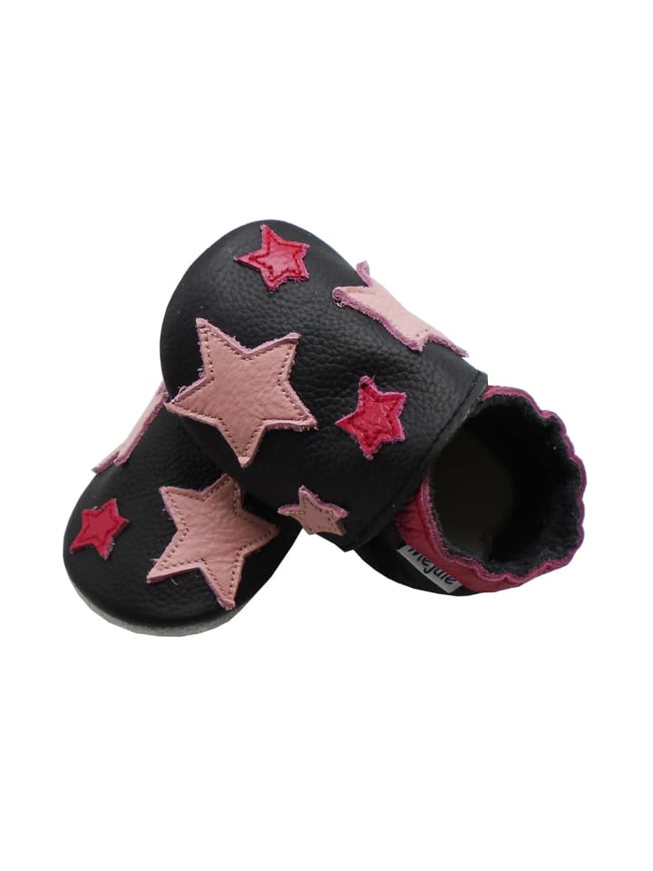 Yalion Baby Krabbelschuhe in Sterne Schwarz günstig kaufen