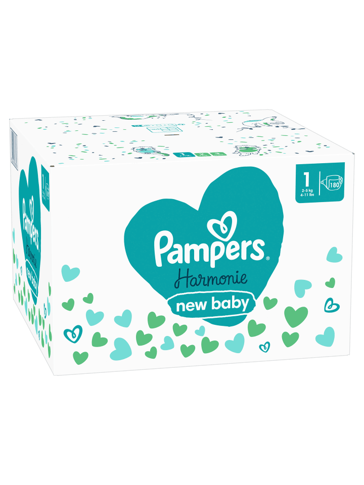 Pampers Pampers Harmonie Windeln Größe 1, 180 Windeln, 2kg-5kg günstig kaufen 1