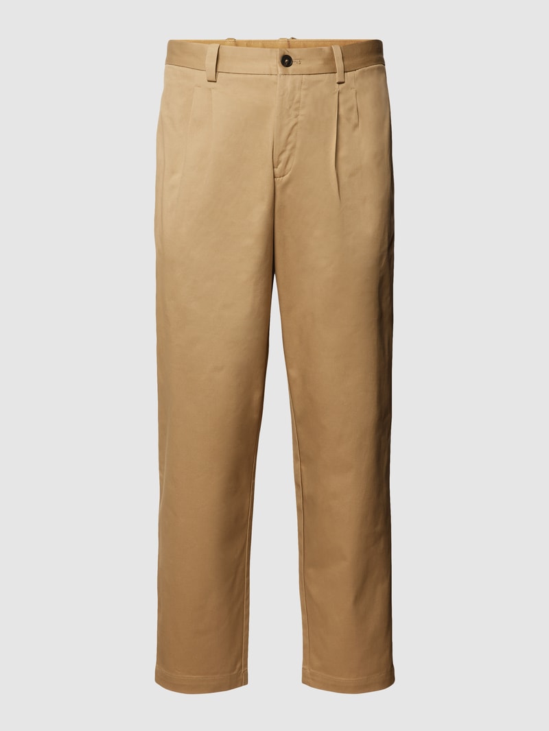 Bundfaltenhose mit Stretch-Anteil Modell 'etna' in beige